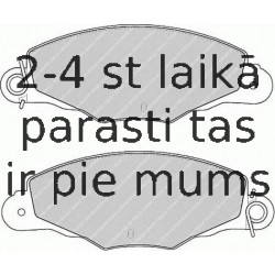 Bremžu uzliku kompl., Disku bremzes FERODO FDB1114