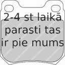 Bremžu uzliku kompl., Disku bremzes FERODO FDB1117