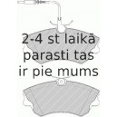 Bremžu uzliku kompl., Disku bremzes FERODO FDB1124