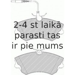 Bremžu uzliku kompl., Disku bremzes FERODO FDB1124