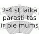 Bremžu uzliku kompl., Disku bremzes FERODO FDB1125