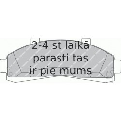 Bremžu uzliku kompl., Disku bremzes FERODO FDB1129