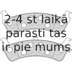 Bremžu uzliku kompl., Disku bremzes FERODO FDB1130