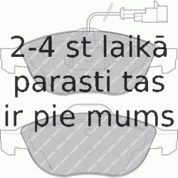 Bremžu uzliku kompl., Disku bremzes FERODO FDB1134