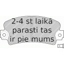 Bremžu uzliku kompl., Disku bremzes FERODO FDB114