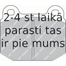 Bremžu uzliku kompl., Disku bremzes FERODO FDB116