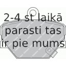 Bremžu uzliku kompl., Disku bremzes FERODO FDB1162