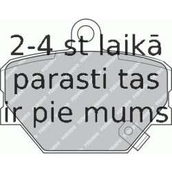 Bremžu uzliku kompl., Disku bremzes FERODO FDB1162