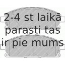 Bremžu uzliku kompl., Disku bremzes FERODO FDB1263
