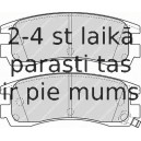 Bremžu uzliku kompl., Disku bremzes FERODO FDB1264