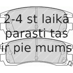 Bremžu uzliku kompl., Disku bremzes FERODO FDB1264