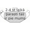 Bremžu uzliku kompl., Disku bremzes FERODO FDB1278