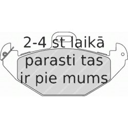 Bremžu uzliku kompl., Disku bremzes FERODO FDB1278