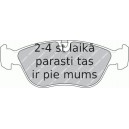 Bremžu uzliku kompl., Disku bremzes FERODO FDB1285