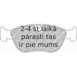 Bremžu uzliku kompl., Disku bremzes FERODO FDB1285