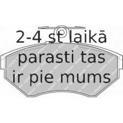 Bremžu uzliku kompl., Disku bremzes FERODO FDB1289