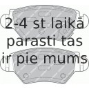 Bremžu uzliku kompl., Disku bremzes FERODO FDB1294