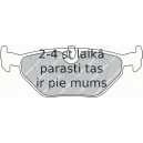 Bremžu uzliku kompl., Disku bremzes FERODO FDB1301