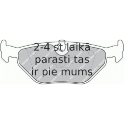 Bremžu uzliku kompl., Disku bremzes FERODO FDB1301