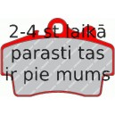 Bremžu uzliku kompl., Disku bremzes FERODO FDB1307