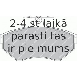 Bremžu uzliku kompl., Disku bremzes FERODO FDB1312