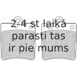 Bremžu uzliku kompl., Disku bremzes FERODO FDB1322