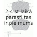 Bremžu uzliku kompl., Disku bremzes FERODO FDB1323