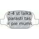 Bremžu uzliku kompl., Disku bremzes FERODO FDB1324