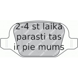 Bremžu uzliku kompl., Disku bremzes FERODO FDB1324