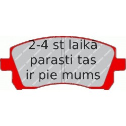 Bremžu uzliku kompl., Disku bremzes FERODO FDB1327