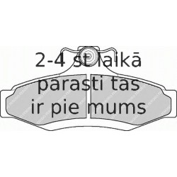 Bremžu uzliku kompl., Disku bremzes FERODO FDB1336