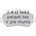 Bremžu uzliku kompl., Disku bremzes FERODO FDB1356