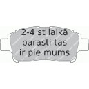 Bremžu uzliku kompl., Disku bremzes FERODO FDB1368