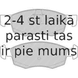 Bremžu uzliku kompl., Disku bremzes FERODO FDB1376