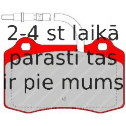 Bremžu uzliku kompl., Disku bremzes FERODO FDB1379