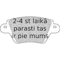 Bremžu uzliku kompl., Disku bremzes FERODO FDB1380