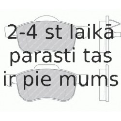 Bremžu uzliku kompl., Disku bremzes FERODO FDB1382