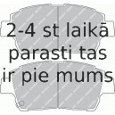 Bremžu uzliku kompl., Disku bremzes FERODO FDB1392