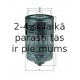 Degvielas filtrs MAHLE ORIGINAL KC 86