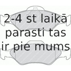 Bremžu uzliku kompl., Disku bremzes FERODO FDB1393
