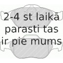 Bremžu uzliku kompl., Disku bremzes FERODO FDB1394