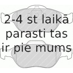 Bremžu uzliku kompl., Disku bremzes FERODO FDB1394
