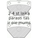 Bremžu uzliku kompl., Disku bremzes FERODO FDB1395