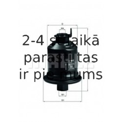 Degvielas filtrs MAHLE ORIGINAL KL 514