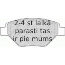 Bremžu uzliku kompl., Disku bremzes FERODO FDB1409