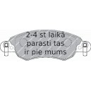 Bremžu uzliku kompl., Disku bremzes FERODO FDB1410