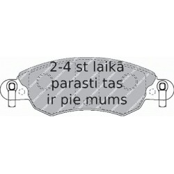 Bremžu uzliku kompl., Disku bremzes FERODO FDB1410