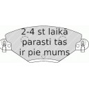 Bremžu uzliku kompl., Disku bremzes FERODO FDB1411