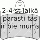 Bremžu uzliku kompl., Disku bremzes FERODO FDB1413