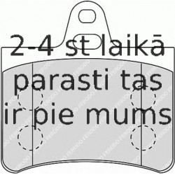 Bremžu uzliku kompl., Disku bremzes FERODO FDB1413